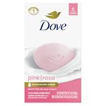 Dove Deep Moisturising PInk 135g x 6 Gentle Cleanser for Softer and Smoother Skin with 1/4 Moisturising Cream PINK More Moisturizing than Bar Soap,135gm Pack of 6