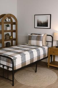 Beddy's Black & Beige Plaid RV Zipper Bedding - RV King