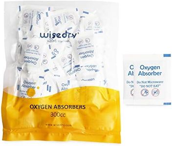 wisedry 300CC (100 Packets, 10 packs of 10) Food Grade Oxygen Absorbers for Long Term Food Storage, Keep Food Fresh O2 Absorbers Packets for Wheat Oats Flour and Freeze Dried Foods