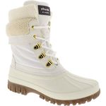 COUGAR Women's Creek Waterproof Faux Fur Insulated Winter Boots Ivory Size 9