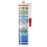 Dryzone Anti-Mould Silicone Sealant (310 ml White) Premium Sanitary-Grade, Low VOC Sealant for Bathroom and Kitchen