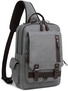 mygreen Sling Bags Chest Shoulder Backpacks, Sling Backpack Crossbody Messenger Bag Travel Outdoor Men Gray, XL