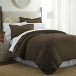 Linen Market Duvet Cover Queen (Chocolate) - Experience Hotel-Like Comfort with Unparalleled Softness, Exquisite Prints & Solid Colors for a Dreamy Bedroom - Queen Duvet Cover Set with 2 Pillow Shams