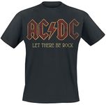 AC/DC Sounds Light Drums Guitar Men's T-Shirt Black Regular, Black, L