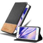 cadorabo Book Case works with Apple iPhone 6 / iPhone 6S in BLACK BROWN - with Magnetic Closure, Stand Function and Card Slot - Wallet Etui Cover Pouch PU Leather Flip