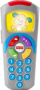 Fisher-Price Baby Learning Toy Laugh & Learn Puppy’s Remote Pretend TV Control with Music & Lights for Infants Ages 6+ Months