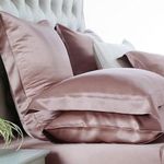 Atrube's Satin Pillow Covers for Hair and Skin| Silk Satin Pillowcase 2 Pack with 3 Silk Scrunchies| Satin Pillow Cases Set of 2 | Silky Pillow Cover with Envelope Closure (Rose Taupe)