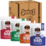 Denzel's Bites, Natural Dog Treats - Soft Baked Dog Training Treats - Variety Pack - Mix of Healthy Dog Treats (Pack of 4)