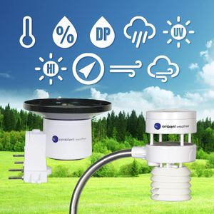 Ambient Weather WS-5000 Wireless Weather Station – Color Display