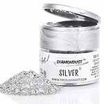 Silver Edible Glitter for Drinks, C