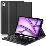 Zabatoco iPad Air 11 inch Keyboard Case 2024, Slim Cover with UK Layout Bluetooth Keyboard for iPad Air 11 Inch M2 2024 / Air5 / Air4, iPad Air 11" M2 Keyboard Case (S)