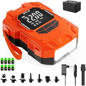 GICLE 22PSI Rechargeable Paddle Board Pump Electric Portable, Battery-Powered & 12V DC High Pressure Electric Air Pump for Inflatables Such as Paddleboard Kayak Tent Boat for Inflation and Deflation