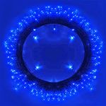 320LEDs Christmas Decoration String Lights, 35m/115ft 8 Modes End-to-End Extendable Plug in Waterproof Indoor/Outdoor Fairy Twinkle Lights for Thanksgiving Day/Tree/Wedding/Patio/Room/Home - Blue