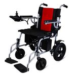 Vissco ZIP EZYFOLD Electric Wheelchair, Foldable, Lightweight Power Wheelchair for Elderly and Patients, Joystick Controller, 20km Range, 100kg Capacity, Adjustable Footrest and Safety Belt, Compact Travel Mobility Chair