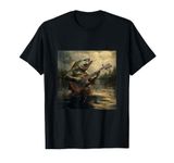 Weird Bass Fish Playing Bass Guitar Funny Cursed Meme T-Shirt