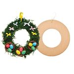 Baker Ross AF903 Craft Wreaths - Pack of 10, Wreath Making Kit, Great for Christmas Wreath Diy Kit, Wreath Making Supplies for Autumn and Wreaths for Crafts for Children,Brown,21cm