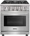 KOSTCH 30 inch Professional Freestanding Pro-Style Natural Gas Range or Liquid Propane Gas Range with 5 Burners, 4.55 cu.ft. Oven Capacity, in Stainless Steel - KOS-30RG03M (Stainless Steel)