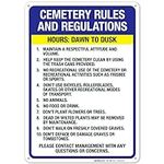 Cemetery Rules and Regulation Hours