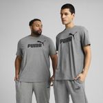 PUMA Unisex No. 1 Logo Tees, Medium Gray Heather, L EU
