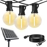 SUNTHIN 100ft Solar String Lights, 