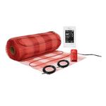 Nuheat Mesh 20 in x 87 ft N2M145 Electric Radiant Floor Heating Kit: nVent Heating Cable 240V 145 Sq Ft Pre-Attached To Adjustable Adhesive Mat with Nuheat Signature Wi-Fi Programmable Thermostat