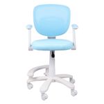 FEFE Kids Desk Chair- 41-53 x 59 x 46cm Height Adjustable- Computer Chairs with Armrests, Safe Brake Casters- Soft Cushion - Swivel Chair for Boys Girls