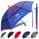 Procella 62 Inch Large Golf Umbrella for Rain, Windproof, Auto Open, Heavy Duty, Oversized, Extra Large Size, Big Coverage for 2-3 People, Sturdy Stick Sports Umbrellas for Adults
