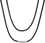 Leather Cord Necklace 3mm 18 Inch B