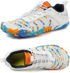 Barefoot Shoes Men Women Minimalist Shoes Zero Drop Workout Cross-Trainer Hiking Water Wide Toe Box Grounded Footwear Weightlifting Walking White