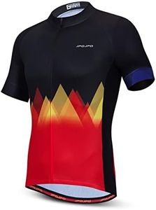 Cycling Jersey Men, Short Sleeve Mountain Bike Shirt Bicycle Clothing for Riding Biking Biker MTB Cyclist Dirt BMX Road, P1020, Medium