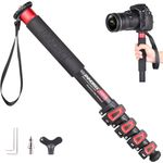 66.9in/170cm Camera Monopod INNOREL VM80A Aluminum Alloy Portable Compact Lightweight Travel Monopod with Fast Flip Lock for Canon Nikon Sony DSLR Camera Video Camcorder DV Photography Load 33lbs/15kg