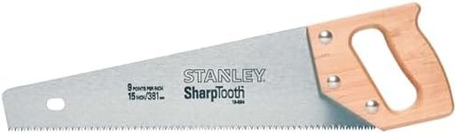 STANLEY Hand Saw, 8-TPI, 15-Inch (15-334)