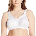 Playtex Womens 18 Hour Lace-cup Wire-free Bras, White, 44DD US