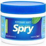 Spry Xylitol Mints, Natural Peppermint, 240 Count