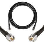 10ft PL259 to PL259 S-MR400 Low Loss Coax Extension Cable, GEMEK UHF M/M Jumper for CB Radio, Antenna Analyzer, WiFi, SWR Meter, Ham Radio, Short Wave Radio - HF, VHF, UHF (50 Ohm Not for TV)