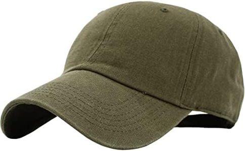 KBETHOS Classic Polo Style Baseball Cap All Cotton Made Adjustable Fits Men Women Low Profile Black Hat Unconstructed Dad, womens mens, C KBLOWOLV, Olive Green, Adjustable