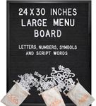 Black Large Letter Board 24x30 Inch