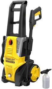 STANLEY FATMAX | 1800W Pressure Washer - Brushless Motor, Powerful max 135bar Pressure and max Flow Rate of 402LPH, Includes 6m Hose, Adjustable Nozzle, Turbo Nozzle, Foam Sprayer and soap Bottle