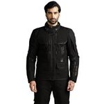 Royal Enfield X Rev'It Mens Darcha Pro Riding Jacket Black (3XL) Ce Level 2 Seeflex Armor At Shoulders And Elbows, With Pockets For Optional Back And Chest Protectors, for Advance Safety.