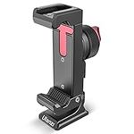 ULANZI ST-27 Aluminum Phone Tripod Mount w/ 3 Cold Shoes, Arca-Swiss Cell Phone Tripod Mount Adapter w/ 3 1/4" Interfaces, 360° Adjustable Phone Tripod Bracket Holder for iPhone, Samsung & All Phones