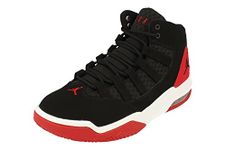 Nike Men's Basketball Shoe, Black Black Black Gym Red 023, 8