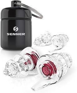 Senner ® WomenPro | Gehörschutz Earplugs Ohrstöpsel Frauen klein, weich und komfortabel, für kleinere Gehörgänge, Ohrenstöpsel rot/transparent, wiederverwendbar und mit Alubehälter
