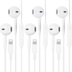 3 Pack Wired iPhone Earphones [MFi Certified] In-Ear Headphones,HiFi Stereo Noise Lsolating Sound Earbuds (Built in Microphone&Volume Control) Compatible with iPhone 14 13 12 11 SE XS XR X 8 7 All iOS