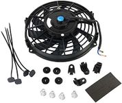 JDMSPEED New Universal Slim Fan Push/Pull Electric Radiator Cooling Engine Kit 12V 80W 9 Inch