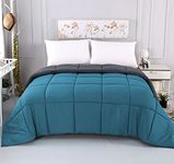 AYSW Duvet King and Anti Allergy 4.5 Tog Summer Lightweight 150GSM Quilt NO Pillowcases Only Duvet Grey and Teal