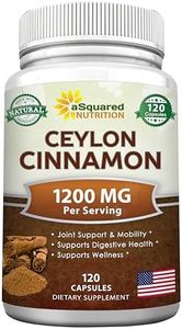 aSquared Nutrition Natural Ceylon Cinnamon 1200mg - 120 Capsules, True Cinnamon-Extract Supplement Pills Promotes Heart Health