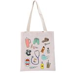 G2TUP Nurse Gift Nurse Life Tote Bag Nursing Handbag Hospital Workers Gift Medical Care Bag Nursing Gift (Nurse Life TB)