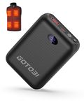 GOTOBI Heated Vest Battery Pack - Rechargeable 7.4V/5V 16000mAh Power Bank with LED Display and DC/USB/Type-C Output for Heated Vests, Jackets, and Hoodies