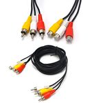 Padarsey 15ft 3RCA Male to Female Audio Composite Extension Video Cable DVD