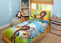 Disney DreamWorks Animation Madagascar Behold My Mane 4 Piece Toddler Bedding Set, Toddler